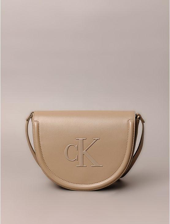 Bolsa Calvin Klein Jeans Feminina Crossbody Logo Reissue - Havana Bolsa Calvin Klein Jeans Feminina Crossbody Logo Reissue Havana u