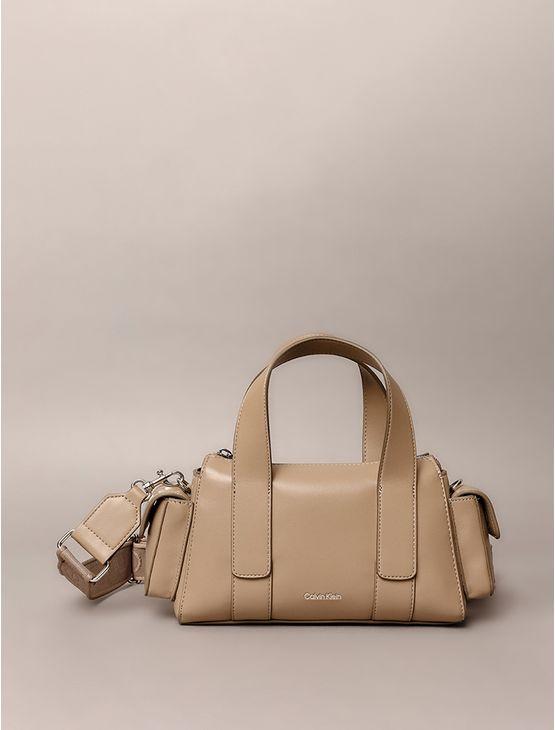 Bolsa Calvin Klein Feminina Pocket Com Bolsos Laterais - Havana Bolsa Calvin Klein Feminina Pocket Com Bolsos Laterais Havana u
