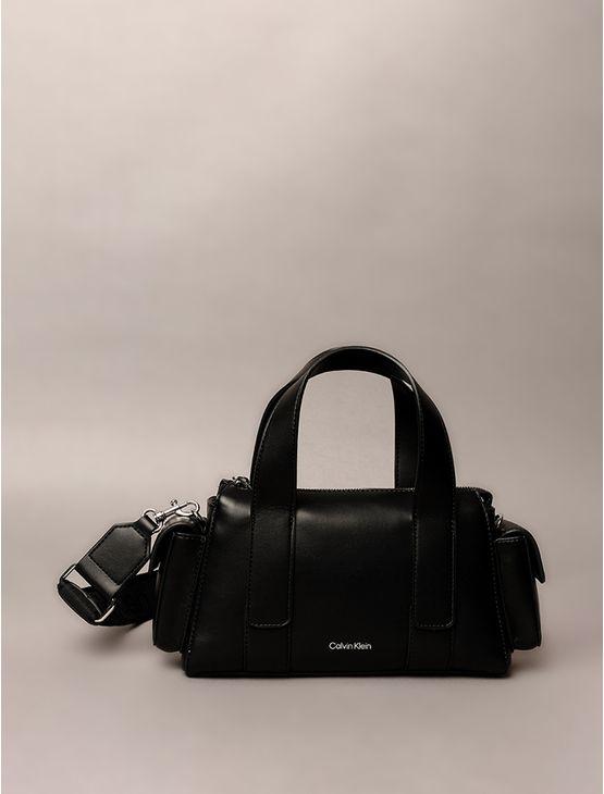 Bolsa Calvin Klein Feminina Pocket Com Bolsos Laterais - Preto Bolsa Calvin Klein Feminina Pocket Com Bolsos Laterais Preto u
