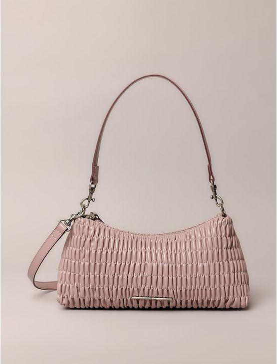 Bolsa Média Feminina Drapeada Calvin Klein - Caqui Medio Bolsa Média Feminina Drapeada Calvin Klein Caqui Medio u