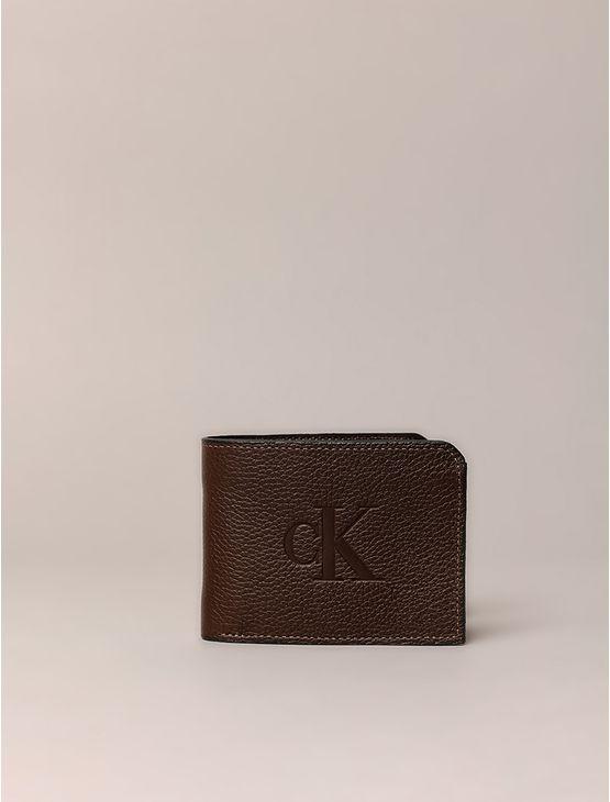Carteira Calvin Klein Jeans Queima Ck - Cafe Carteira Calvin Klein Jeans Queima Ck Cafe u