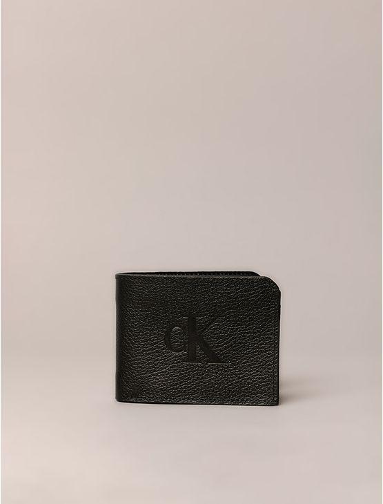 Carteira Calvin Klein Jeans Queima Ck - Preto Carteira Calvin Klein Jeans Queima Ck Preto u