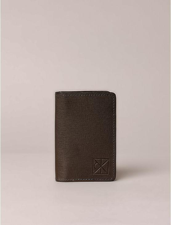 Carteira Vertical Calvin Klein Textura - Cafe Carteira Vertical Calvin Klein Textura Cafe u