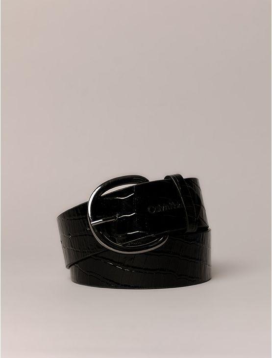 Cinto Calvin Klein Feminino Largo Croco - Preto Cinto Calvin Klein Feminino Largo Croco Preto g