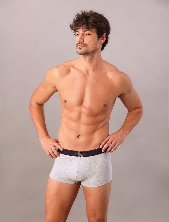 Cueca Boxer Cotton Monogram Calvin Klein Underwear - Marinho Cueca Boxer Cotton Monogram Calvin Klein Underwear Marinho g
