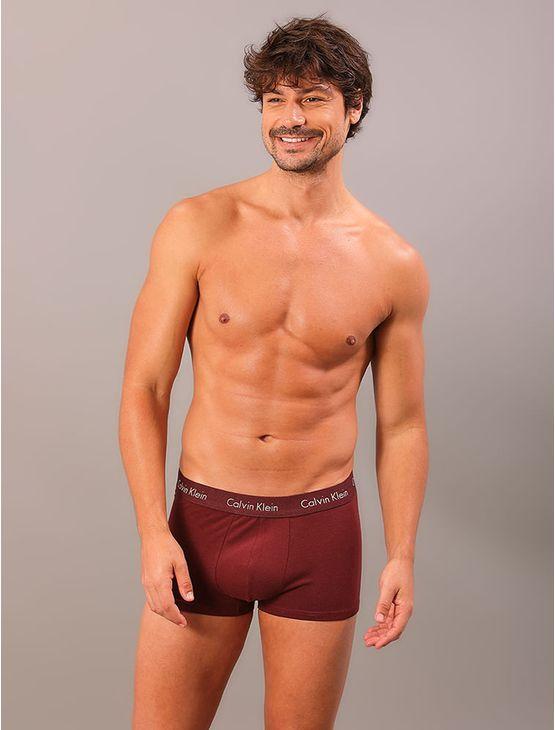 Kit 4 Cuecas Low Rise Trunk - Bordo/Caqui Kit 4 Cuecas Low Rise Trunk Bordo/Caqui p