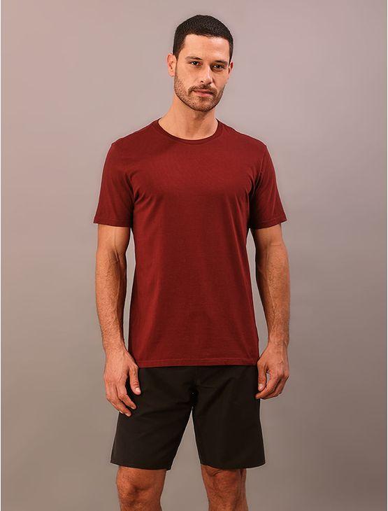 Camiseta Manga Curta Swimwear Masculino Logo Costas - Bordo Camiseta Manga Curta Swimwear Masculino Logo Costas Bordo Pp