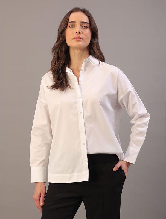 Camisa Over Calvin Klein - Branco Camisa Over Calvin Klein Branco 42