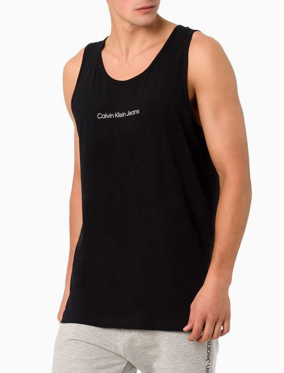Regata Calvin Klein Jeans Masculina Logo Centralizado - Preto Regata Calvin Klein Jeans Masculina Logo Centralizado Preto m