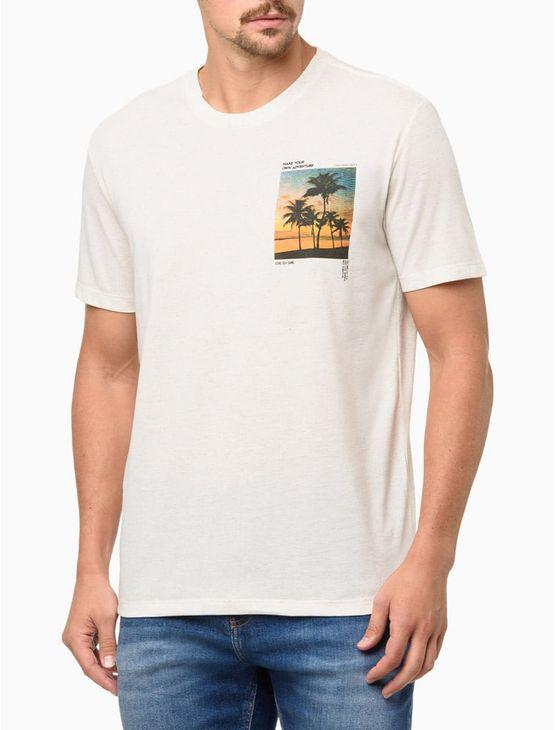 Camiseta Masculina Manga Curta Endless Sunset - Off White Camiseta Masculina Manga Curta Endless Sunset Off White Pp