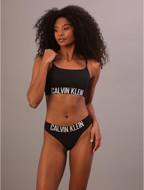 Sutiã Alças Faixa Micro Intense Power Calvin Klein Feminina Underwear - Preto Sutiã Alças Faixa Micro Intense Power Calvin Klein Feminina Underwear Preto m