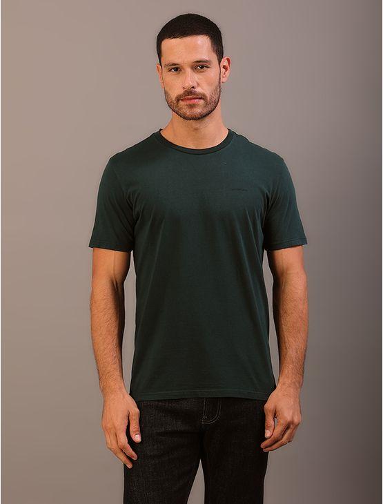 Camiseta Manga Curta Calvin Klein Jeans Masculino Logo Basico Peito - Verde Médio Camiseta Manga Curta Calvin Klein Jeans Masculino Logo Basico Peito Verde Médio Pp
