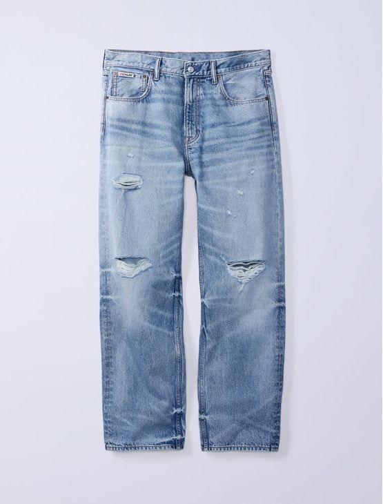 Calça Jeans Jung Kook For Calvin Klein 90s Straight - Azul Claro Calça Jeans Jung Kook For Calvin Klein 90s Straight Azul Claro 42