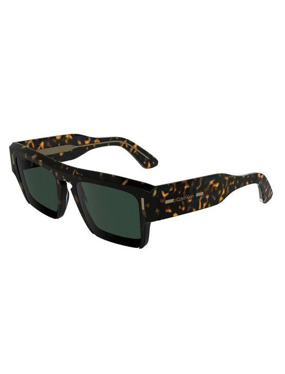 Óculos de Sol Masculino Retangular Calvin Klein - Dark Havana Óculos de Sol Masculino Retangular Calvin Klein Dark Havana u