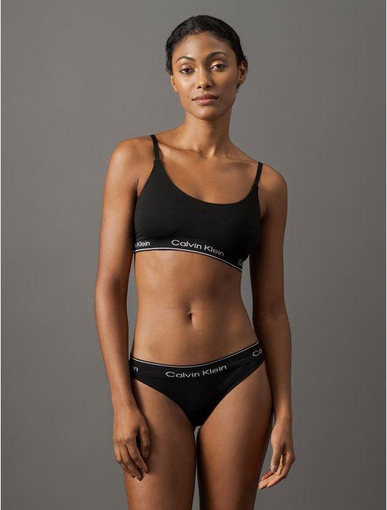 Calcinha Tanga Modern Cotton Seamless Calvin Klein Underwear - Preto Calcinha Tanga Modern Cotton Seamless Calvin Klein Underwear Preto m