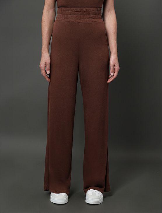 Calça Feminina Tricot Like Calvin Klein - Marrom Calça Feminina Tricot Like Calvin Klein Marrom g