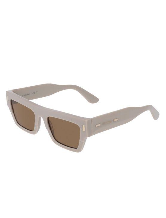 Óculos Retangular Tortoise Calvin Klein - Beige Óculos Retangular Tortoise Calvin Klein Beige u