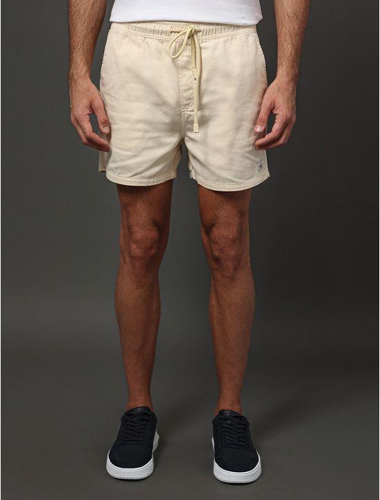 Shorts Masculino Color Elástico Calvin Klein Jeans - Amarelo Manteiga Shorts Masculino Color Elástico Calvin Klein Jeans Amarelo Manteiga 42