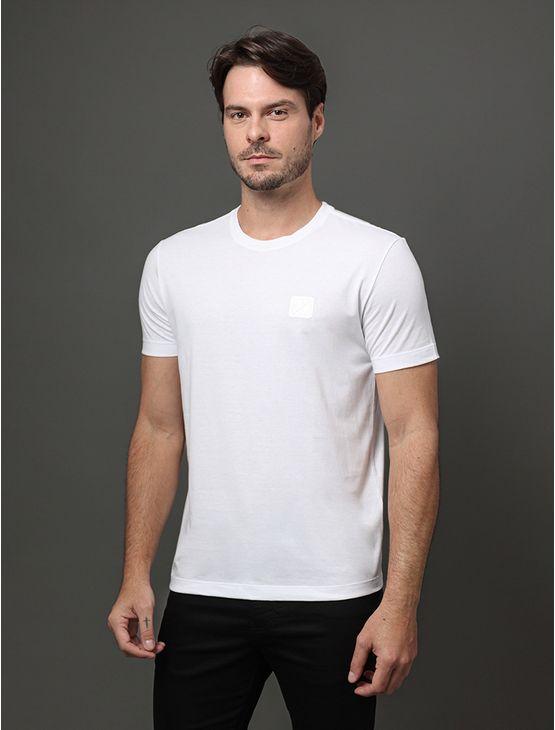Camiseta Masculina Algodão Egípcio Calvin Klein - Branco 2 Camiseta Masculina Algodão Egípcio Calvin Klein Branco 2 m