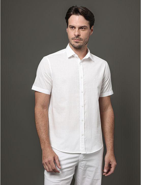 Camisa Masculina Algodão Calvin Klein - Branco Camisa Masculina Algodão Calvin Klein Branco 4