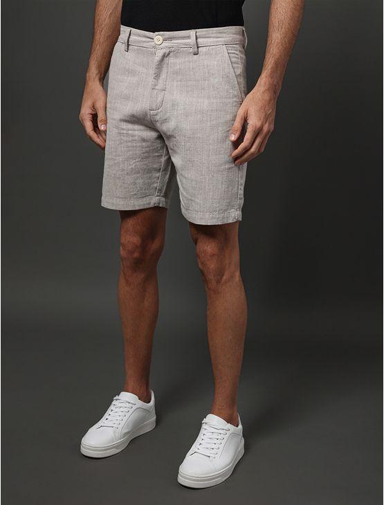 Bermuda Masculina Chino Cotton Calvin Klein - Caqui Medio Bermuda Masculina Chino Cotton Calvin Klein Caqui Medio 46