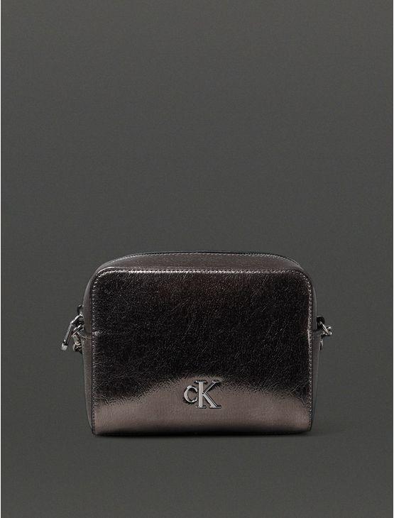 Bolsa Feminina Câmera Bag Metálica Calvin Klein Jeans - Grafite Bolsa Feminina Câmera Bag Metálica Calvin Klein Jeans Grafite u