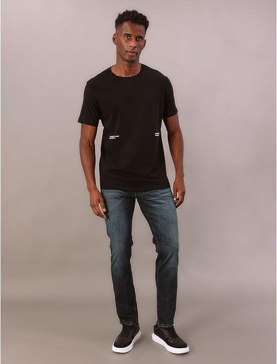Calça Jeans Skinny Filigrana Embossed - Marinho Calça Jeans Skinny Filigrana Embossed Marinho 46