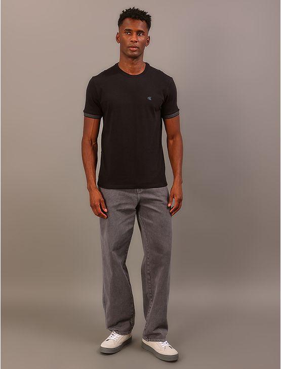 Camiseta Manga Curta Calvin Klein Jeans Masculino Sport - Preto Camiseta Manga Curta Calvin Klein Jeans Masculino Sport Preto m