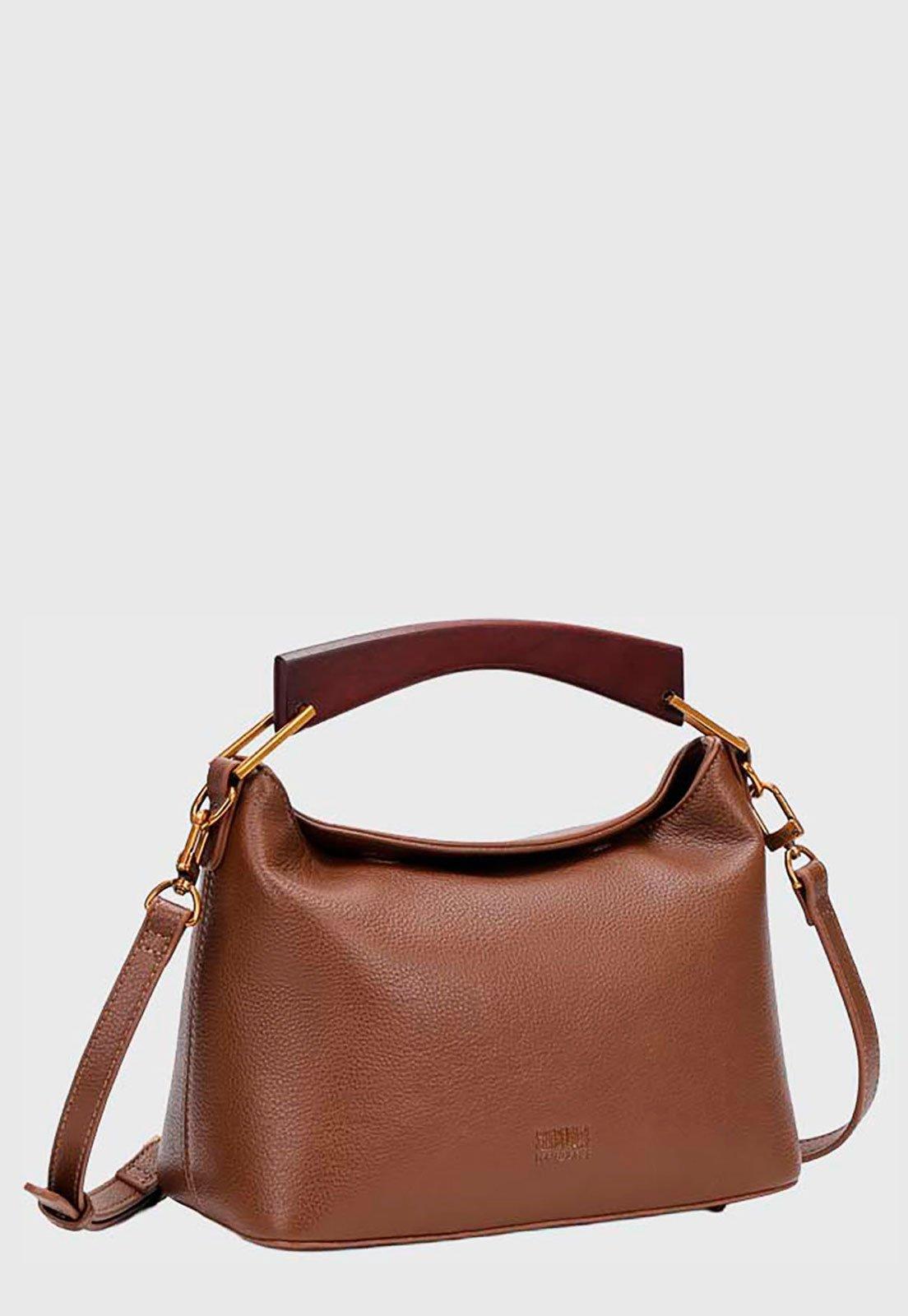 Bolsa Feminina Santa Lolla Alça Madeira Marrom