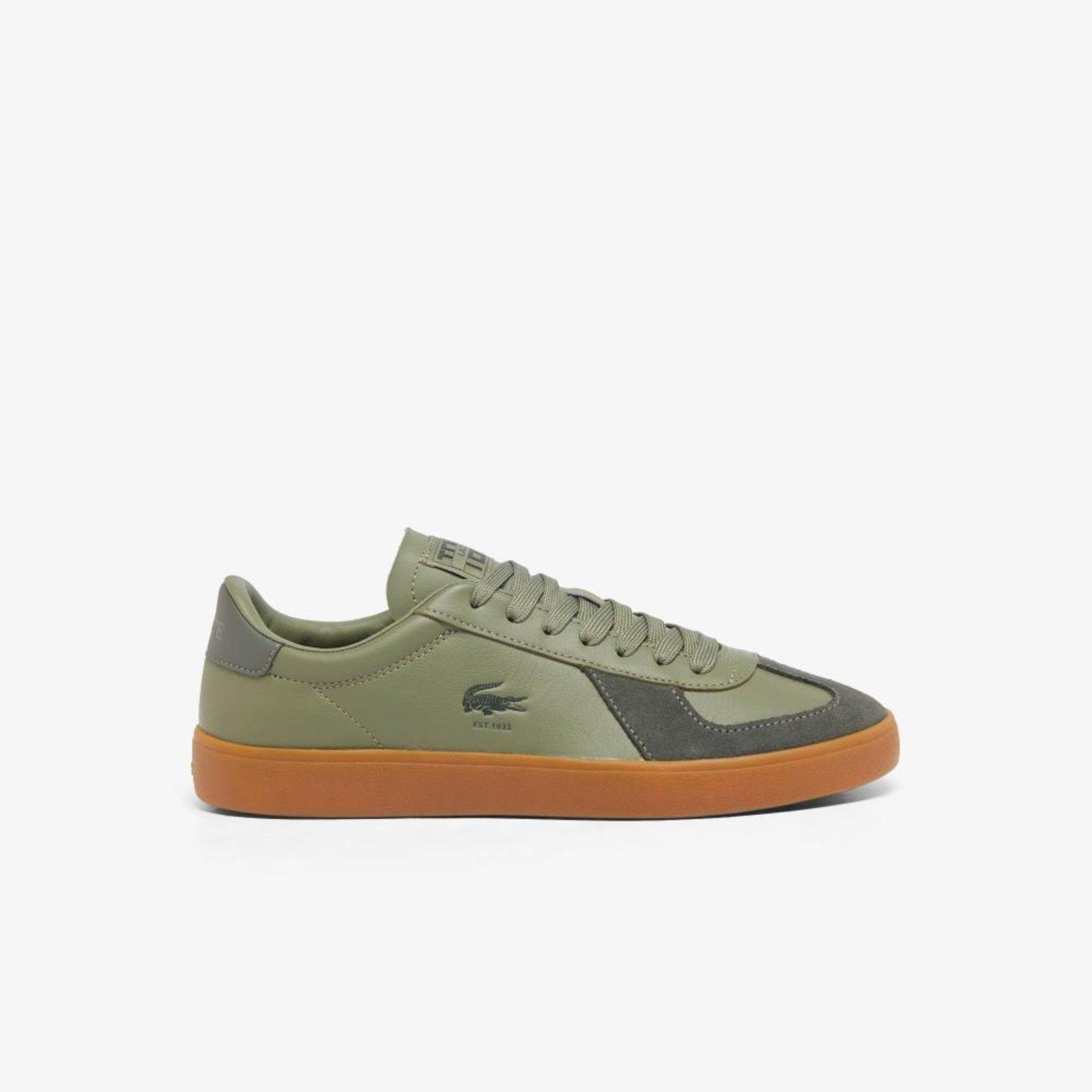 Tênis Lacoste Masculino Baseshot Pro de couro Marrom