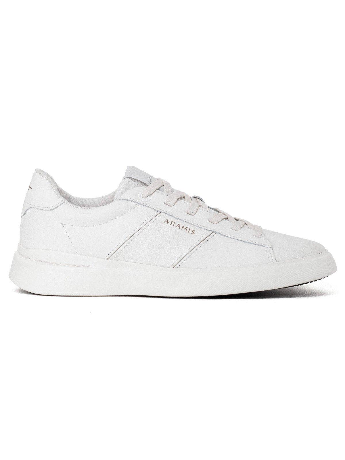 Tênis Masculino Aramis Casual Journey Range Couro Costurado Confortável Branco