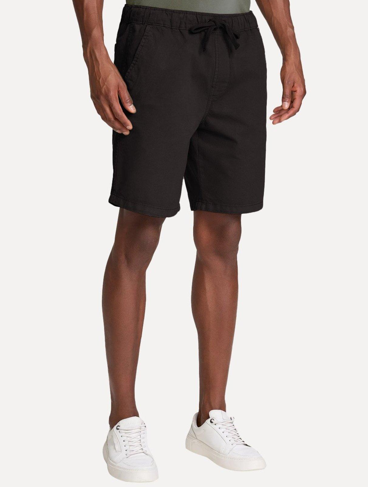 Bermuda John John Masculina Sarja Regular Porto Marrom Escuro