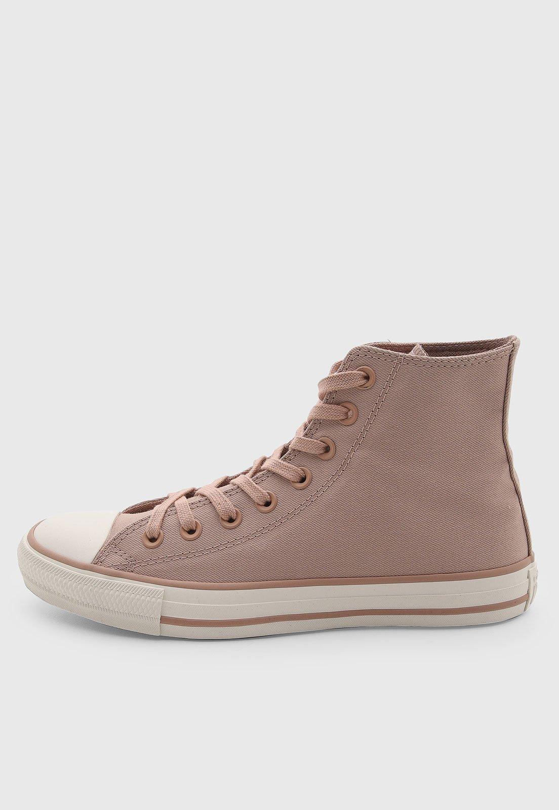 Tênis Feminino Converse Chuck Taylor All Star Cano Alto Bege