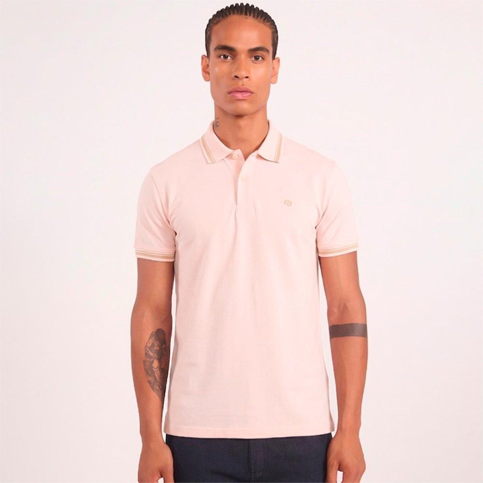 Camisa Polo Colcci Piquet Iconic Fx In26 Rosa Masculino