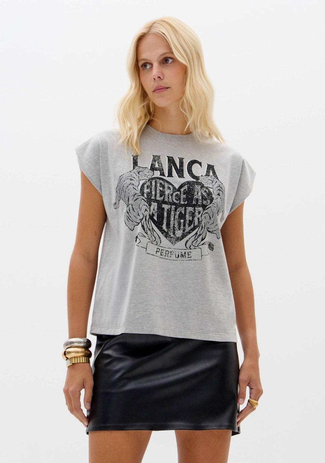 T-shirt Muscle Com Estampa Lança Perfume