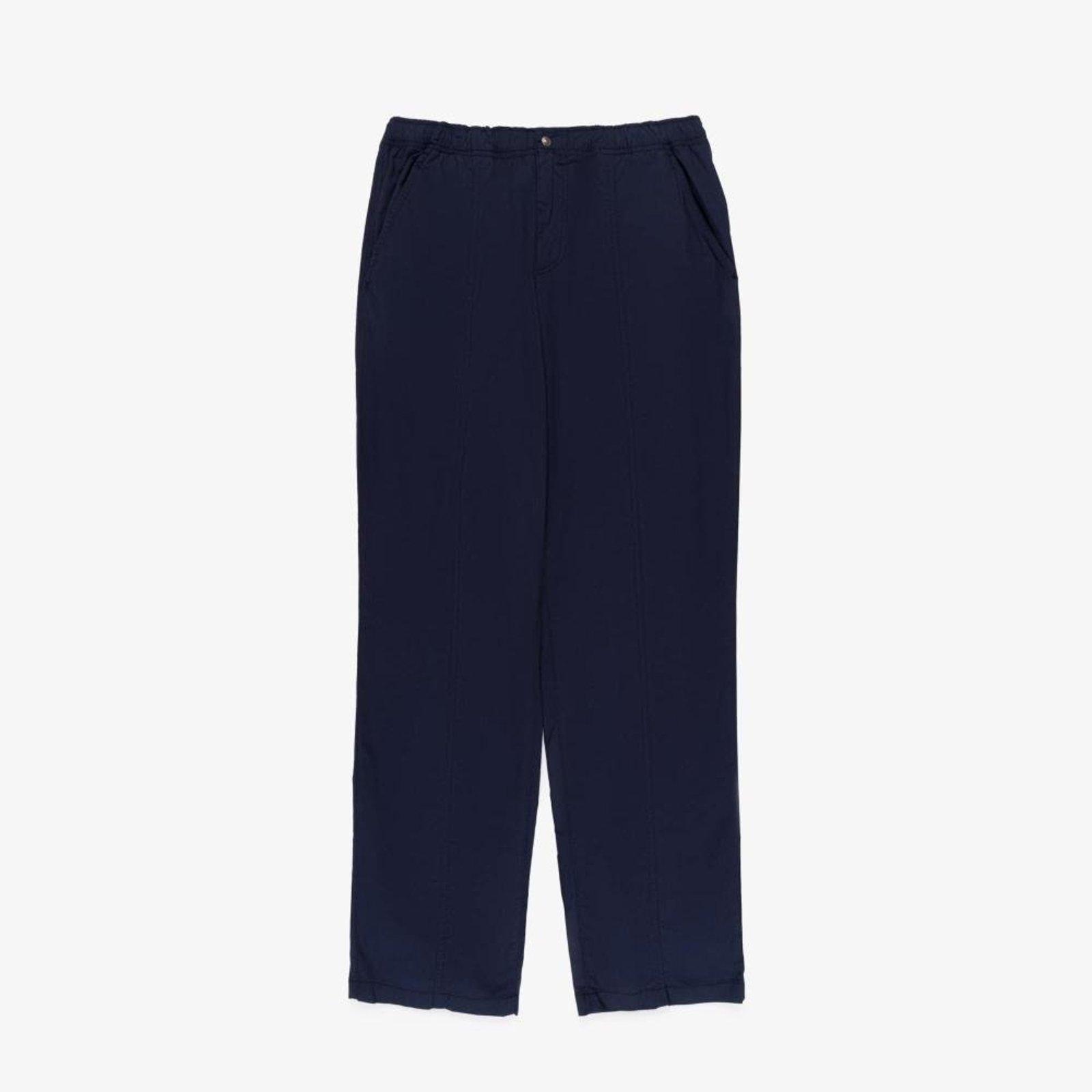 Calça Chino de Caimento Relaxado Azul Marinho - 40 Azul