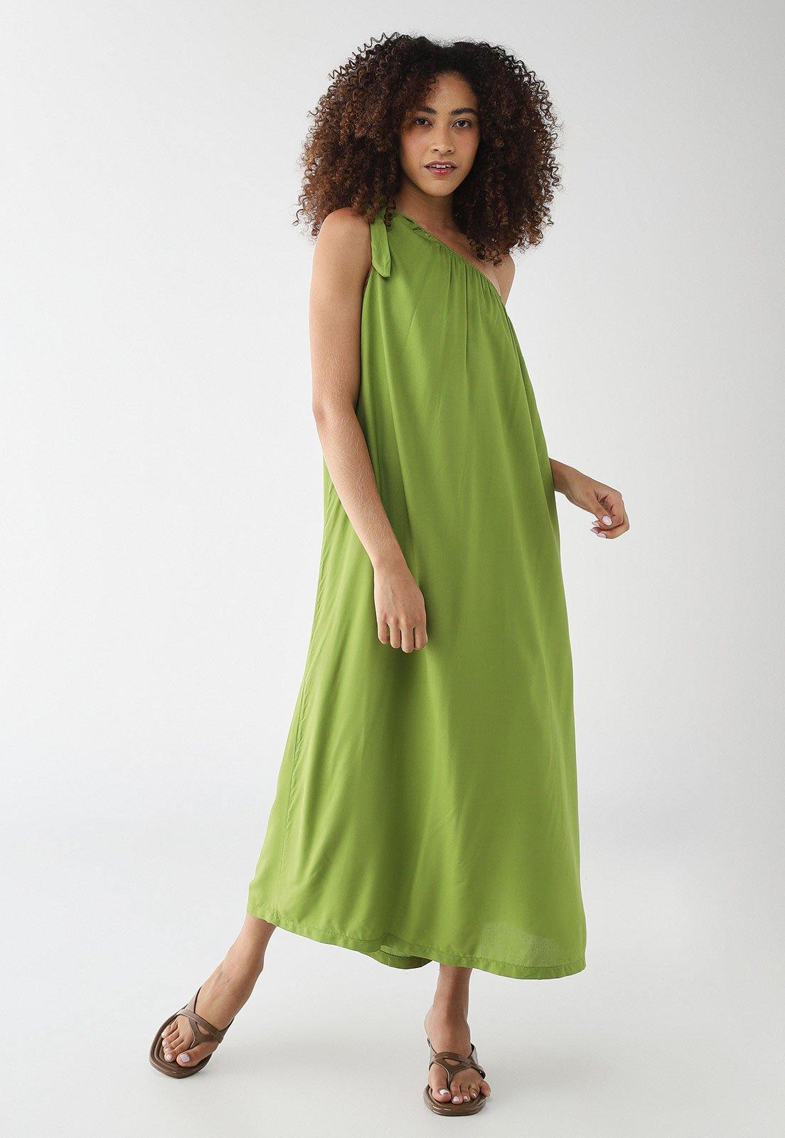 Vestido Feminino Colcci Um Ombro Só Verde