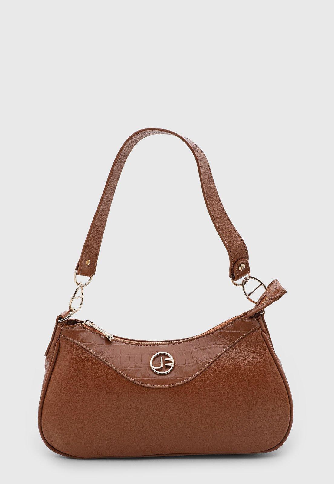 Bolsa Feminina Jorge Bischoff Couro Marrom