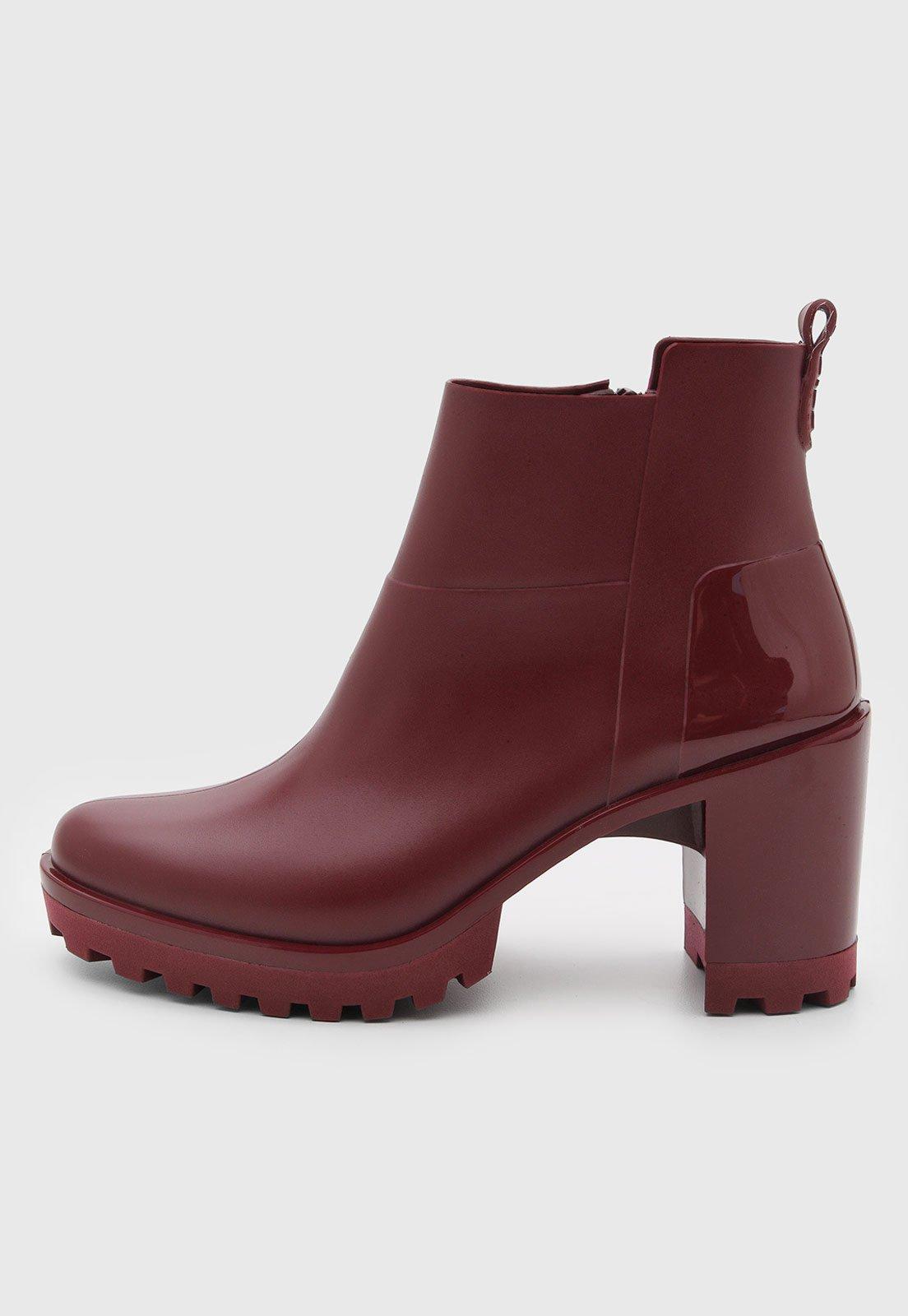 Bota Feminina Colcci Cano Curto Burgundy