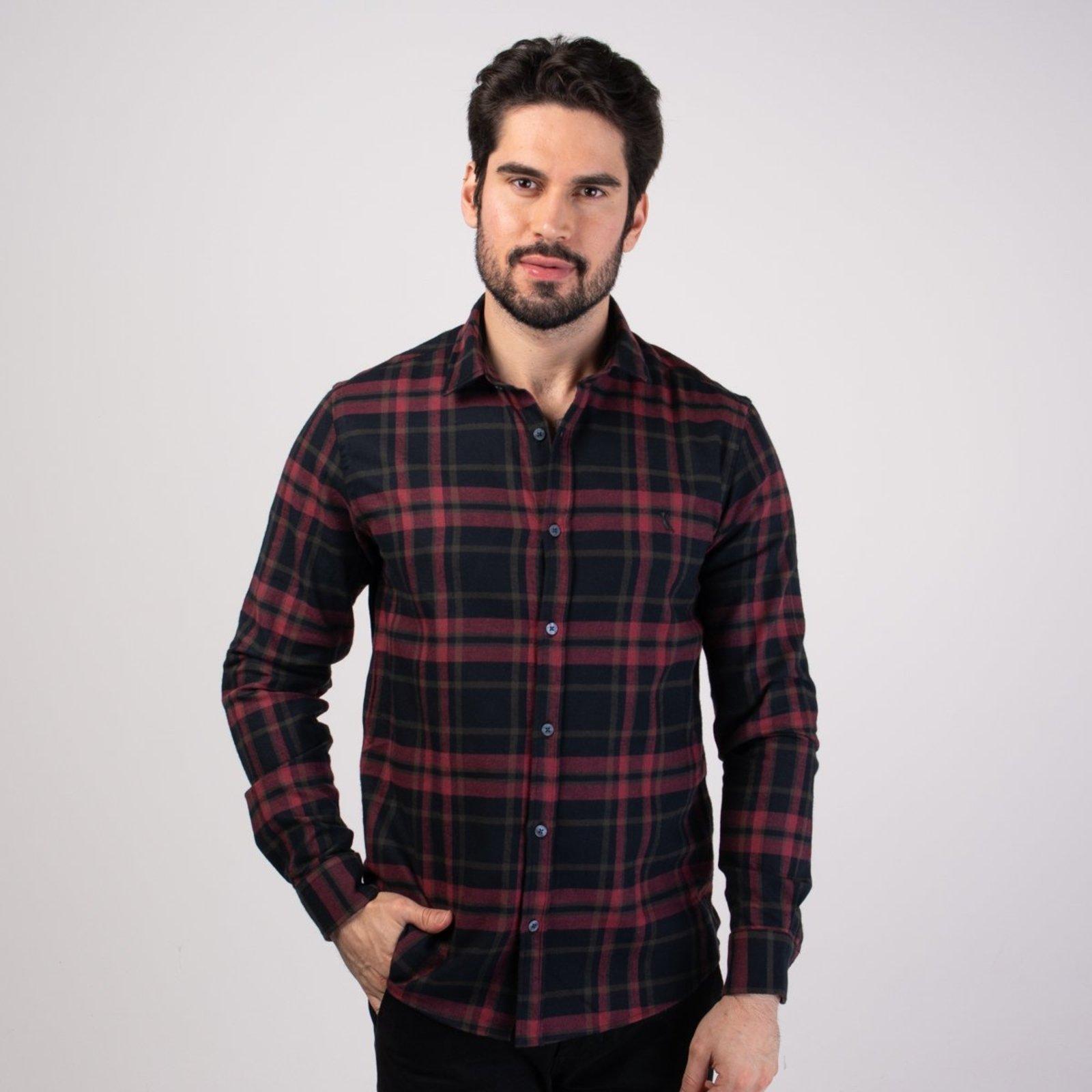 Camisa Flanelada Reserva Xadrez Vermelho
