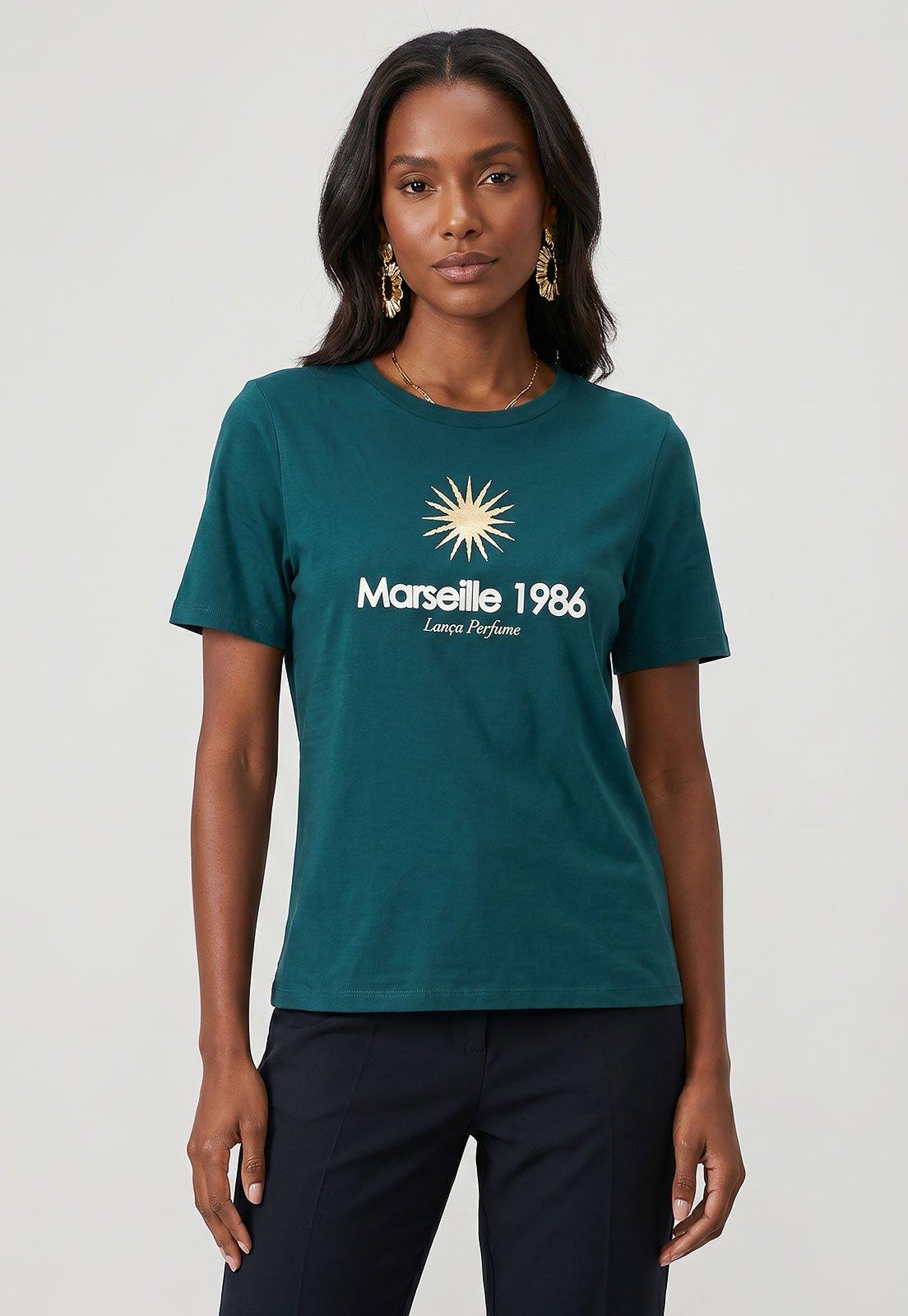 Camiseta Feminina Lança Perfume Marseille 1986 Verde