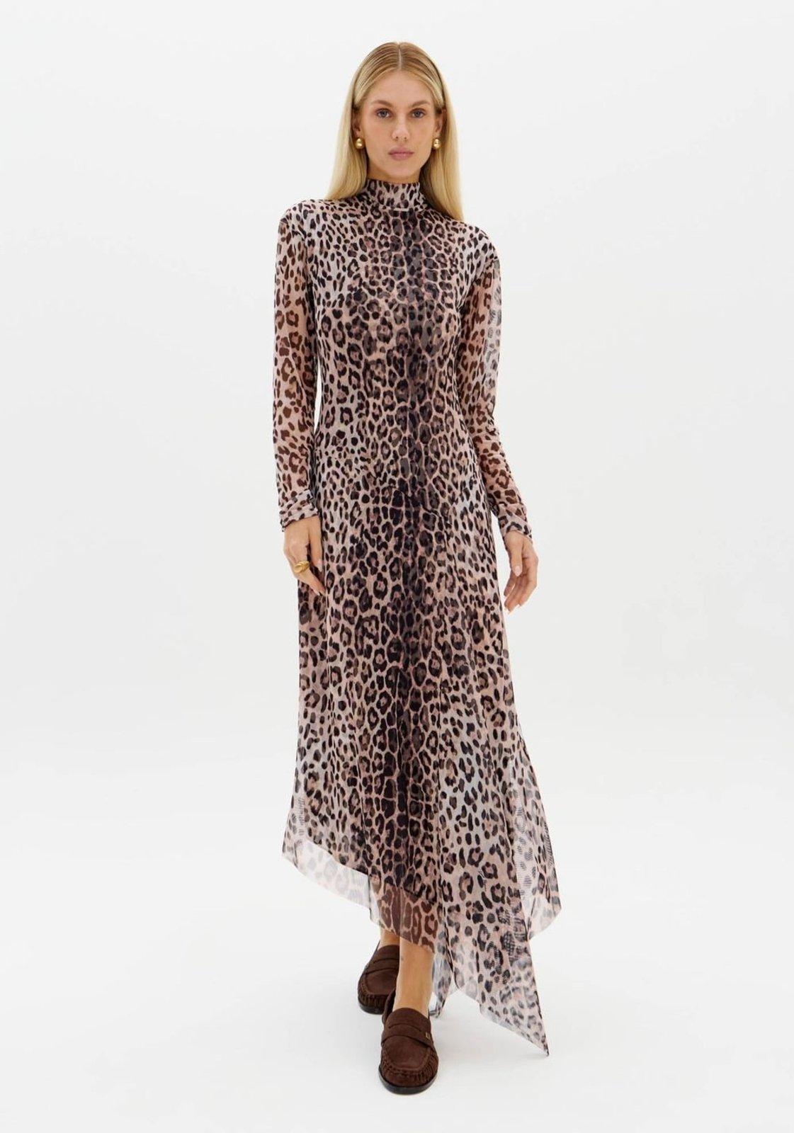 Vestido Assimétrico Com Manga Longa Lança Perfume