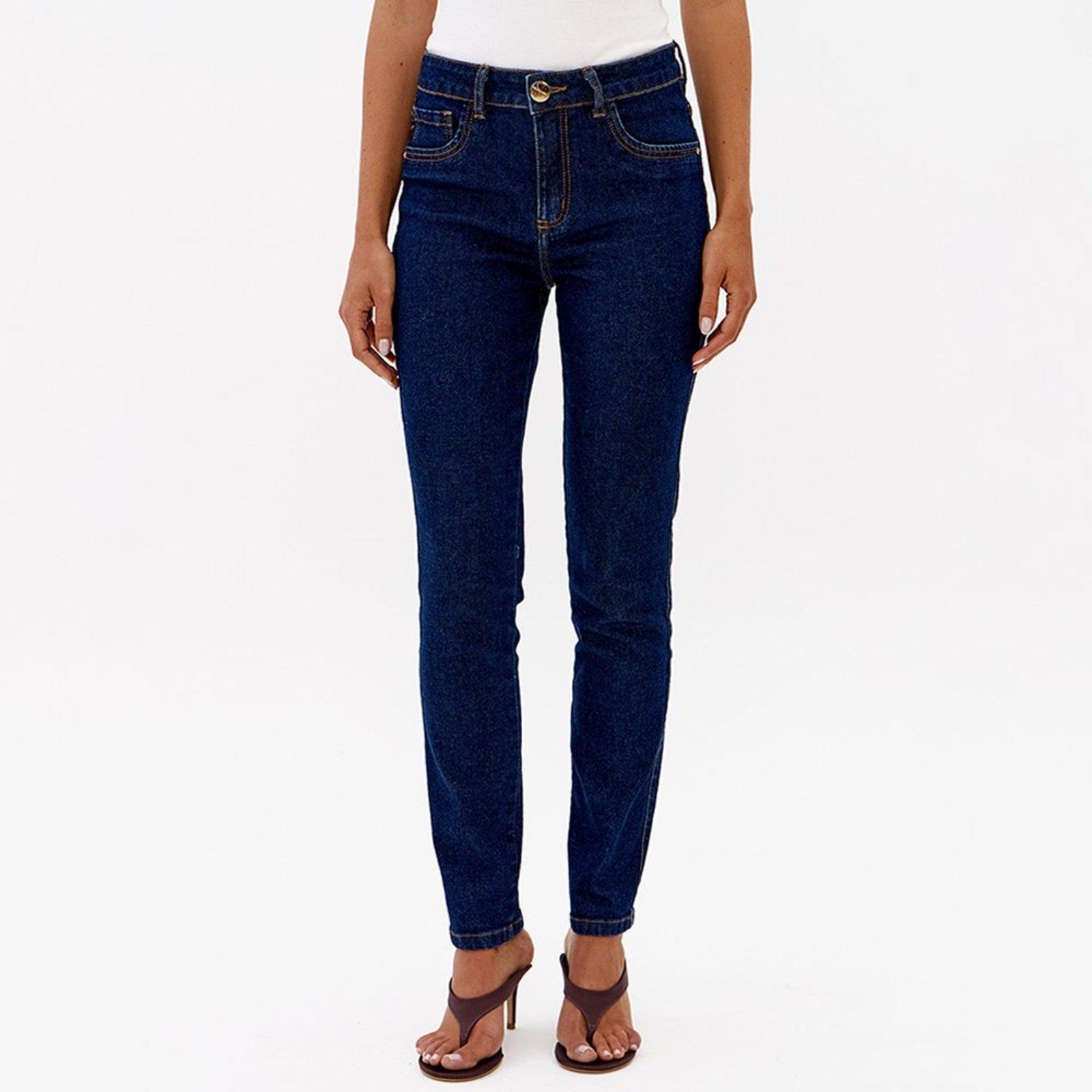 Calça Jeans Lança Perfume Skinny Midi Pr27 Azul Feminino