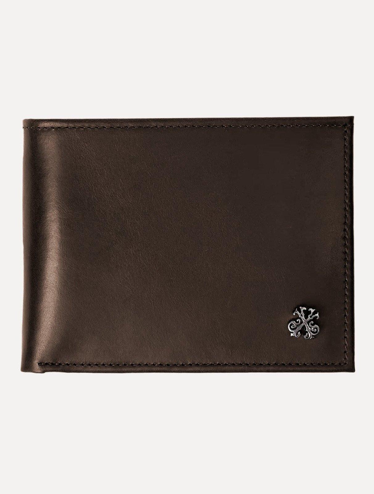 Carteira John John Masculina Porta Cartão Caius Marrom