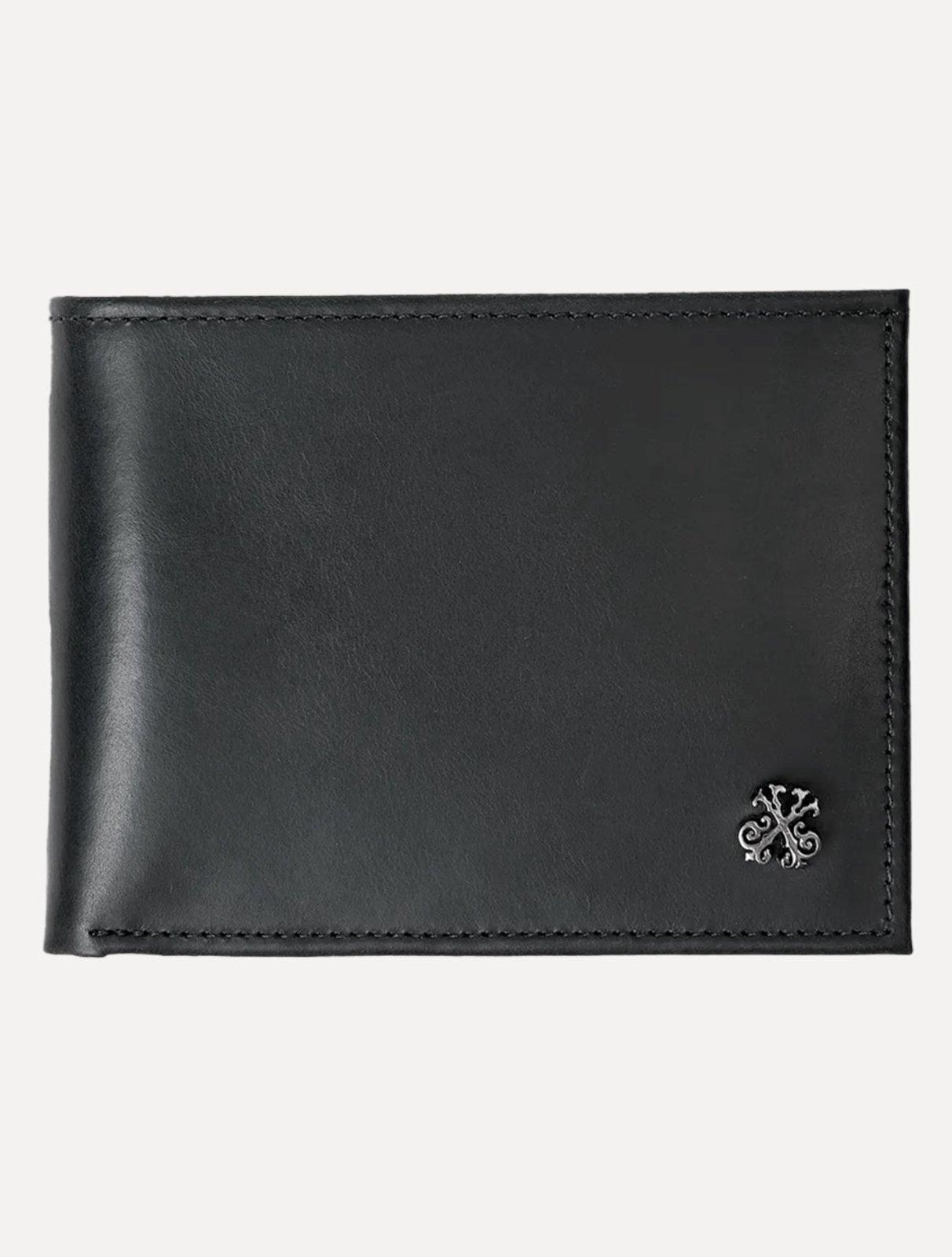 Carteira John John Masculina Porta Cartão Caius Preta