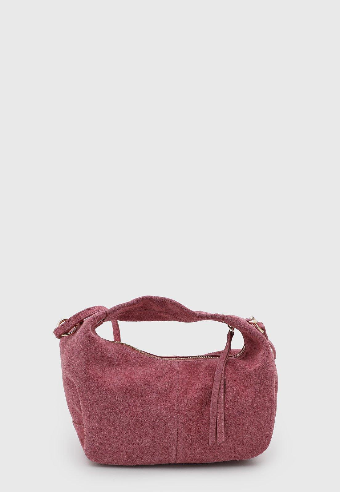 Bolsa Feminina Lança Perfume Couro Rosa