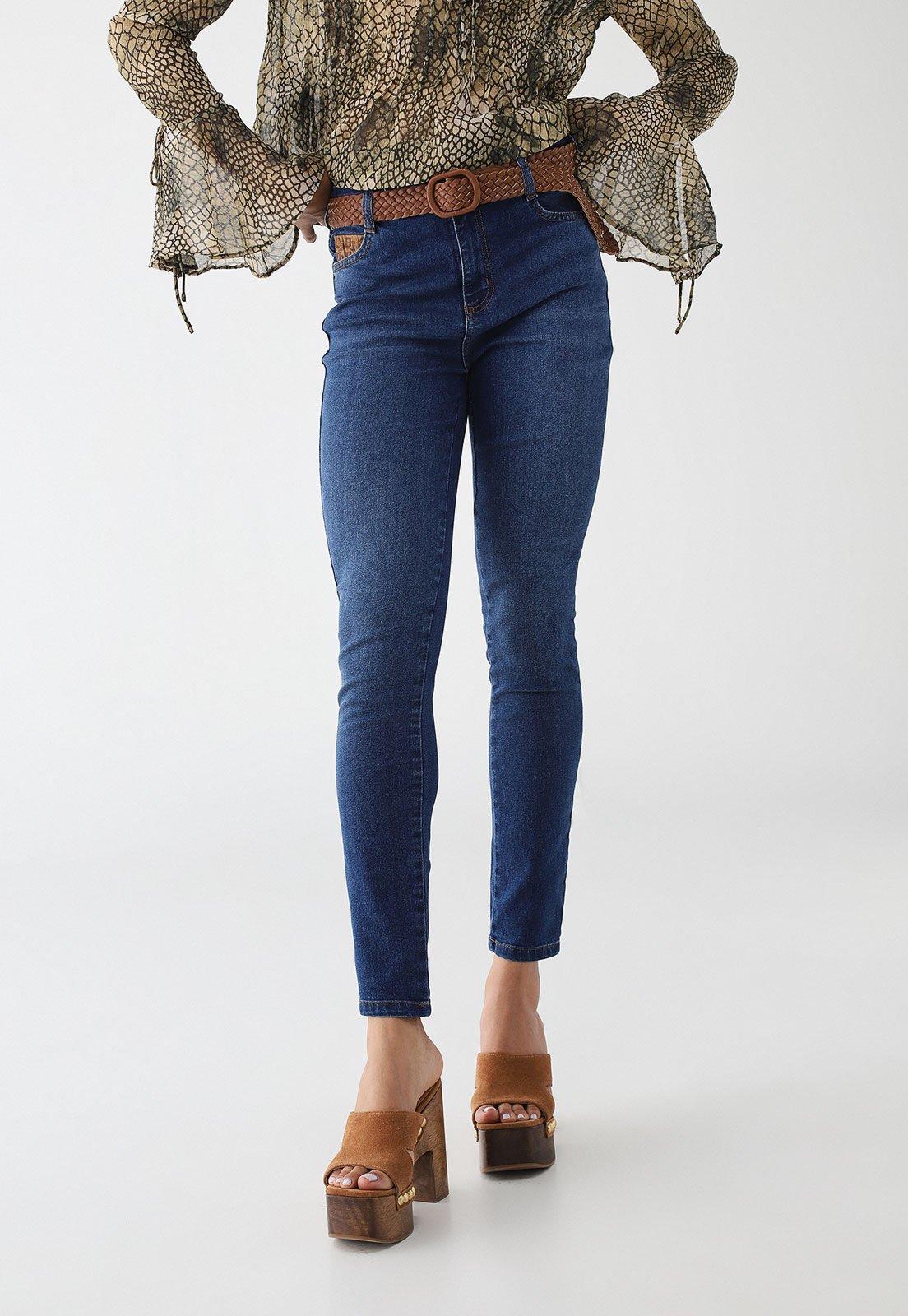 Calça Jeans Feminina Colcci Skinny Azul Escuro