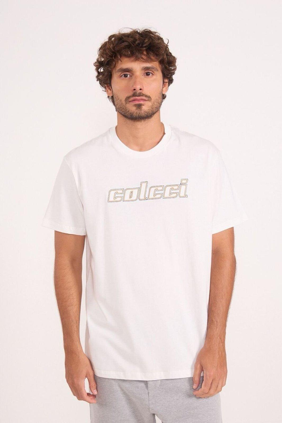 Camiseta Básica com Logo em Relevo Colcci Off Shell