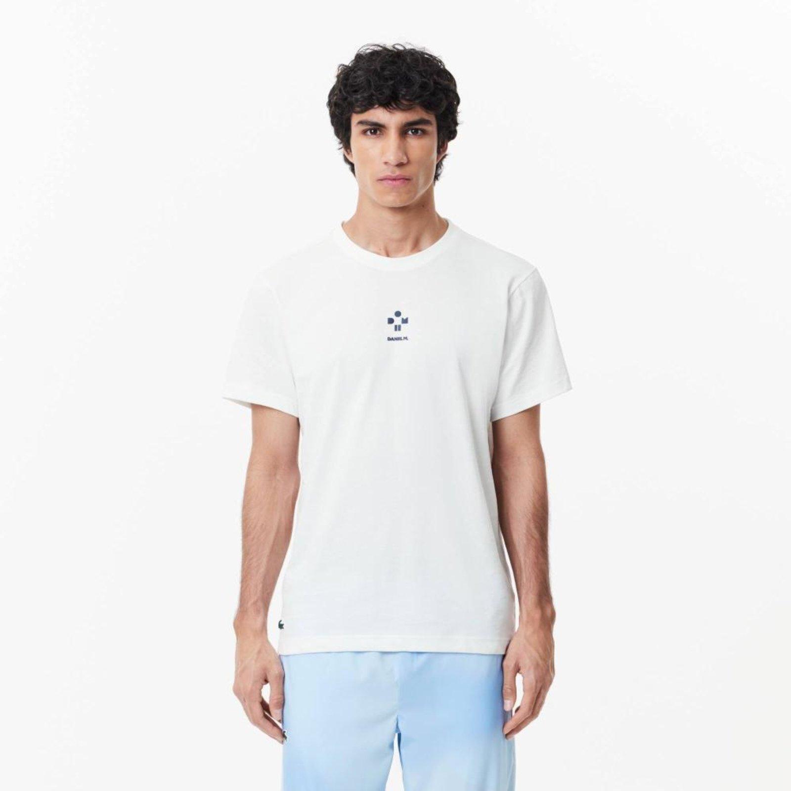 Camiseta de tênis Lacoste Sport x Daniil Medvedev Ultra-Dry Branco