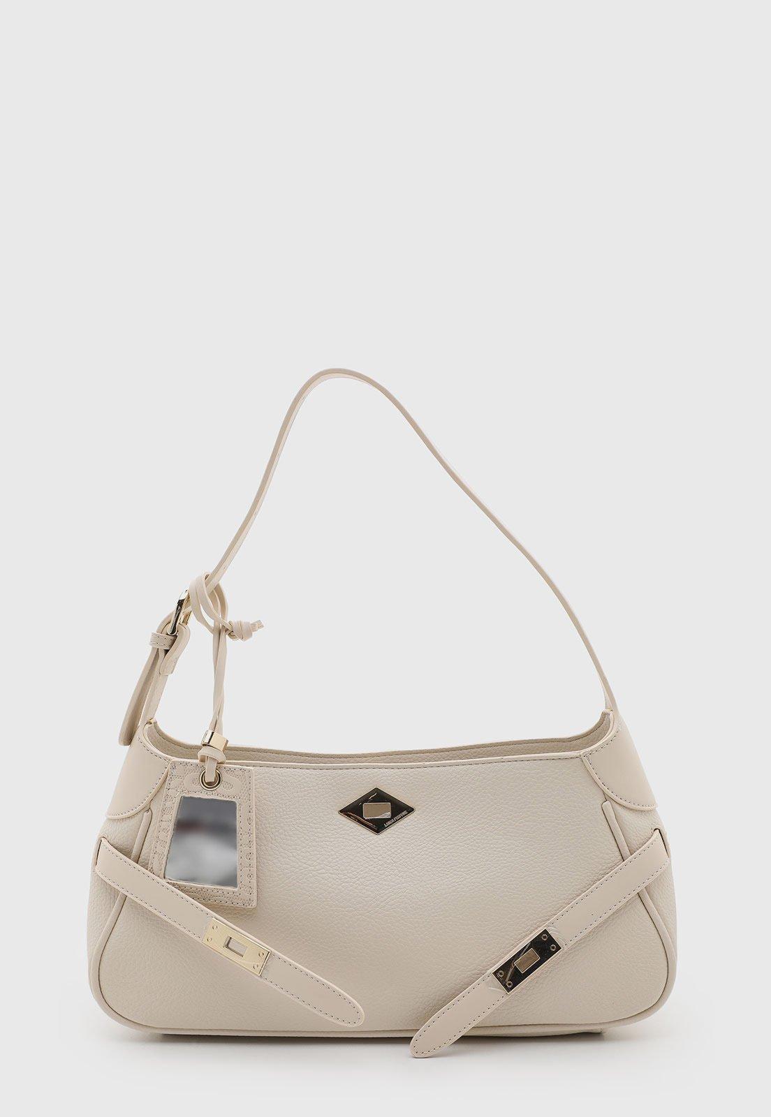 Bolsa Feminina Lança Perfume Média Bege